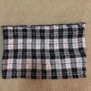 Hollister Gingham Tube Top